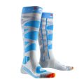 Жіночі шкарпетки X-SOCKS® Ski Control 4.0 Grey Melange/Turquoise