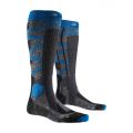 Шкарпетки X-SOCKS® Ski Rider Silver 4.0 Stone Grey Melange/Turquoise