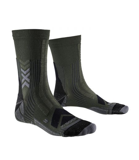 Шкарпетки X-SOCKS® Hike Expert Silver Crew Dark Sage/Black
